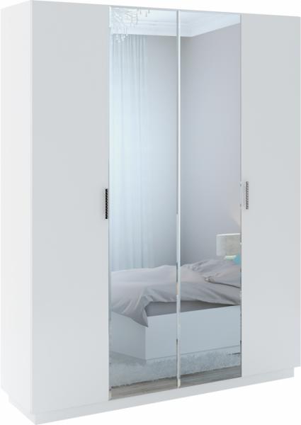M22 Cabinet with a mirror (4 doors) white texture